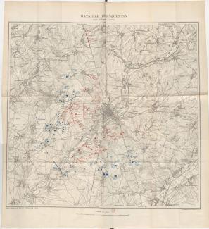 La bataille de Saint-Quentin dans la matinée ©BNF Gallica