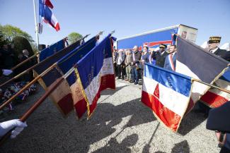 Cérémonie du 8 avril au monument de la Sentinelle à Saint-Quentin