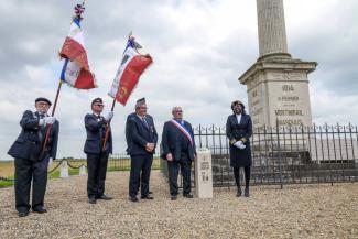 Inauguration de la borne Aisne Terre de Mémoire à Dhuys-et-Morin-en-Brie ©CD02