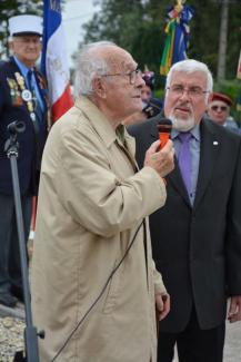 André Cornu témoignant de son histoire de résistant en 2016