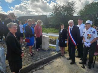 Inauguration borne Terre de mémoire Erloy