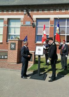 Inauguration borne Aisne Terre de mémoire à Tupigny ©CD02