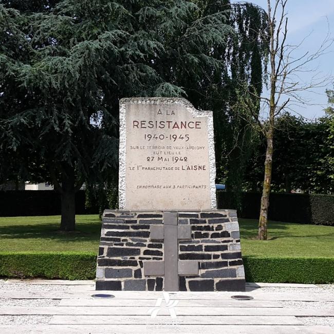 Monument au 1er parachutage de l’Aisne à Andigny-les-Fermes. ©CD02