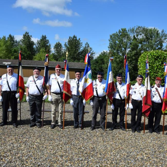 Inauguration borne Aisne Terre de Mémoire à Saint-Algis le 23 juin 2024