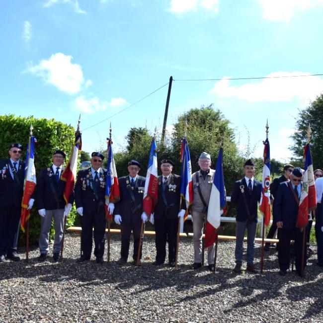 Inauguration borne Aisne Terre de Mémoire à Saint-Algis le 23 juin 2024