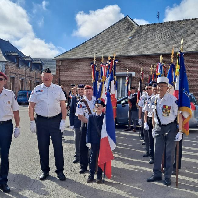 Inauguration borne Aisne Terre de Mémoire à Saint-Algis le 23 juin 2024