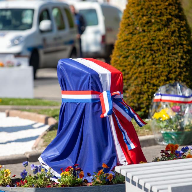 Inauguration borne Aisne Terre de Mémoire à Bohain-en-Vermandois le 27 avril 2025