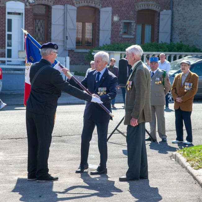 Inauguration borne Aisne Terre de Mémoire à Bohain-en-Vermandois le 27 avril 2025