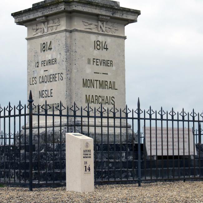 Inauguration borne Aisne Terre de Mémoire à Dhuys-et-Morin-en-Brie le 23 mai 2023