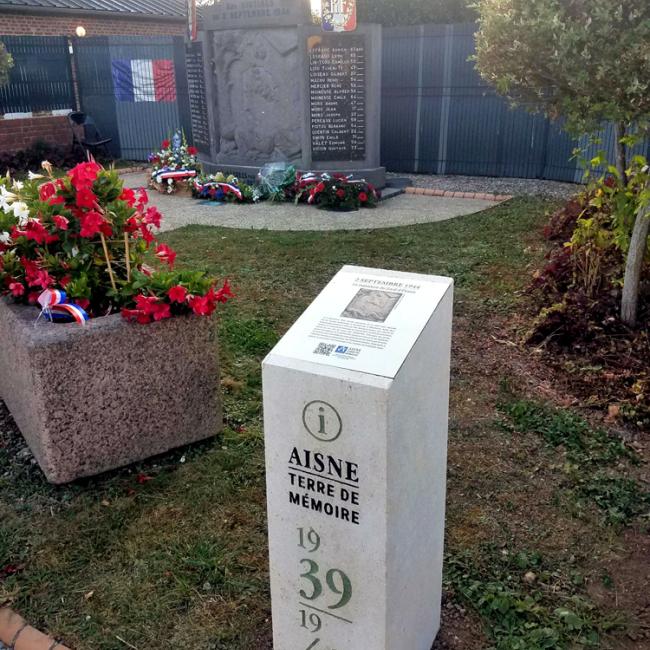 Borne Aisne Terre de Mémoire à Etreux le 2 septembre 2024