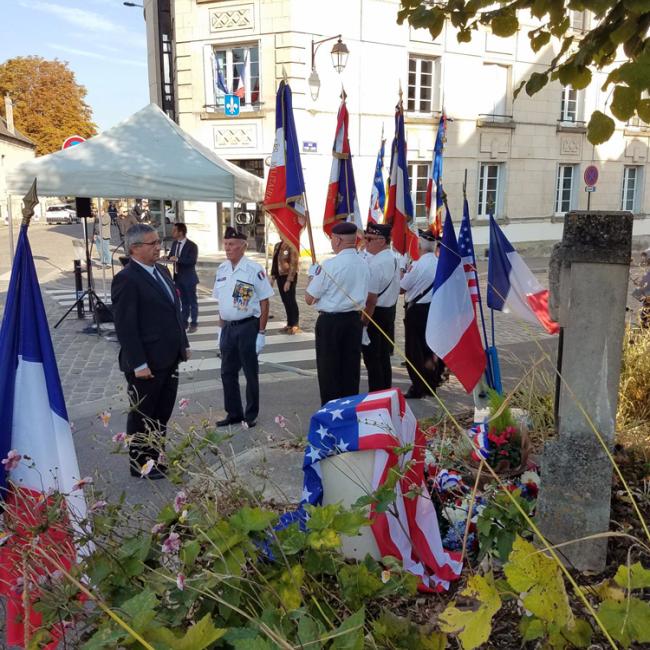 Inauguration borne Aisne Terre de Mémoire à Soissons le 20 septembre 2024