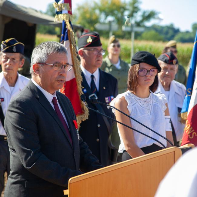Discours de M. Nicolas Fricoteaux à l'inauguration de la borne Aisne Terre de Mémoire à Ressons-le-Long le 7 septembre 2025